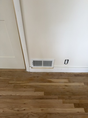 Sep 21, 2026 — White wall vent cover fitted neatly into the baseboard