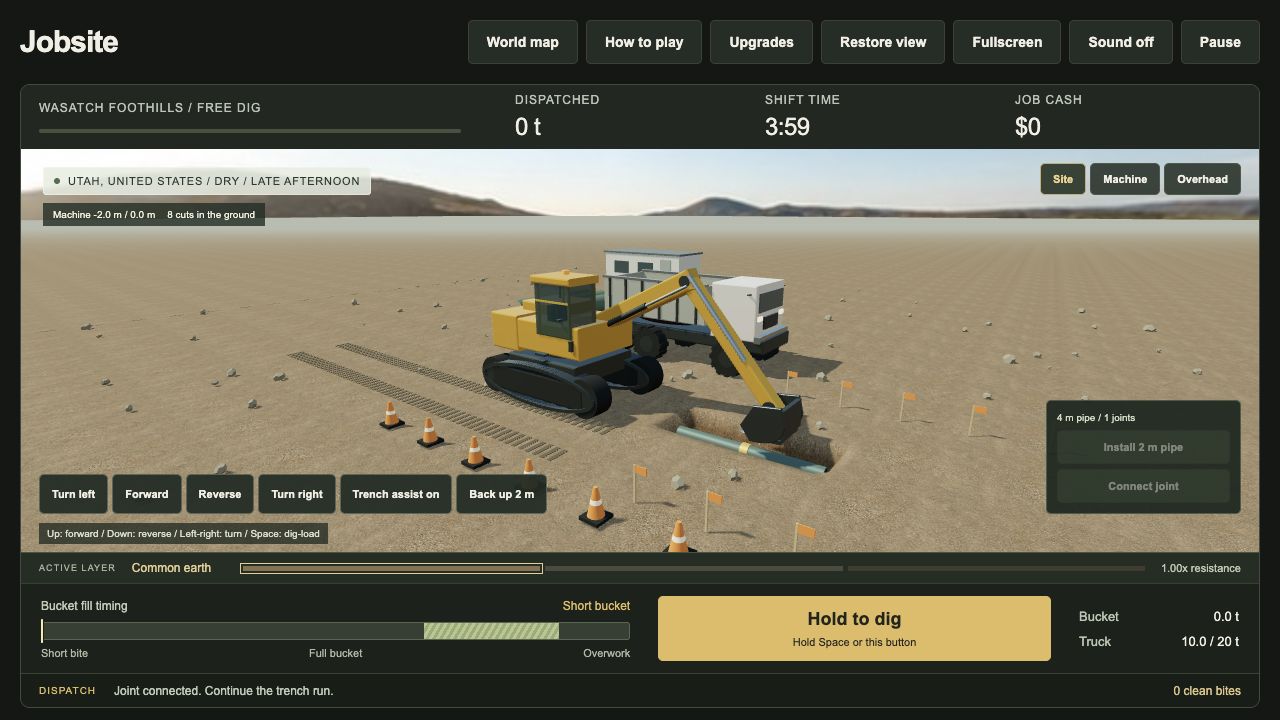 Jobsite construction game