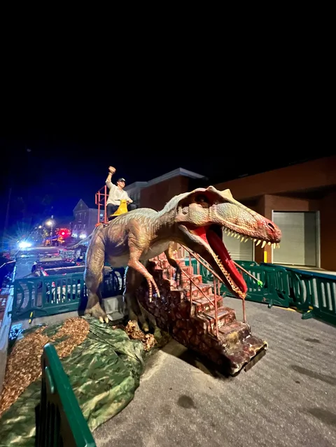 Hayden Riding Dinosaur