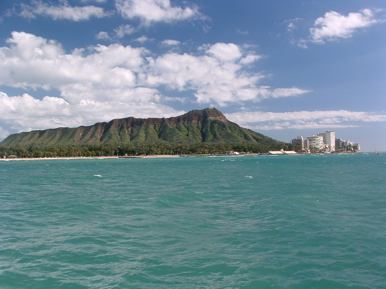 Diamond Head from the water