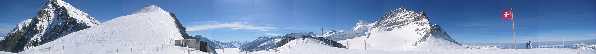 Jungfraujoch high alpine plateau
