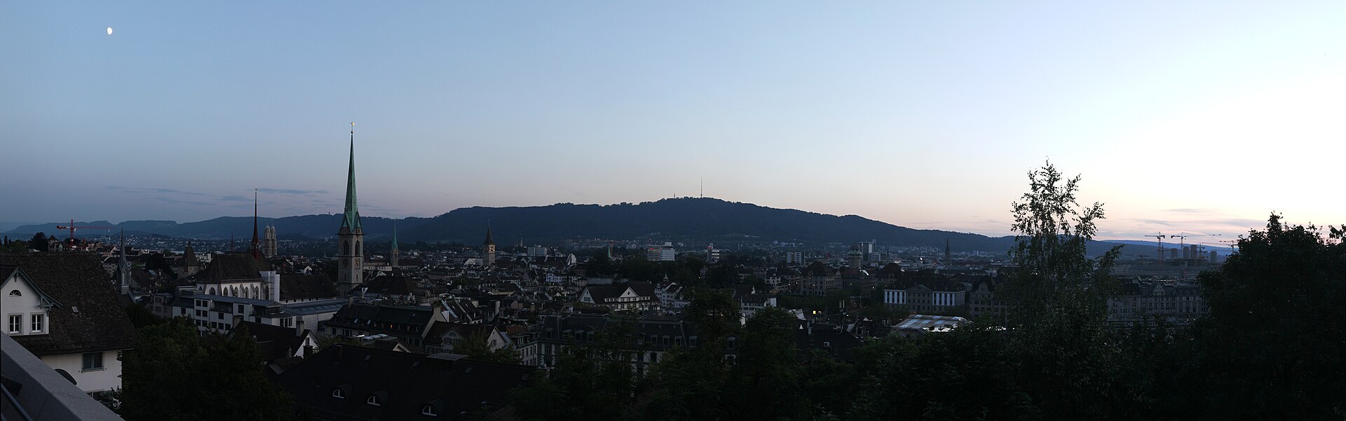 Zurich at dusk